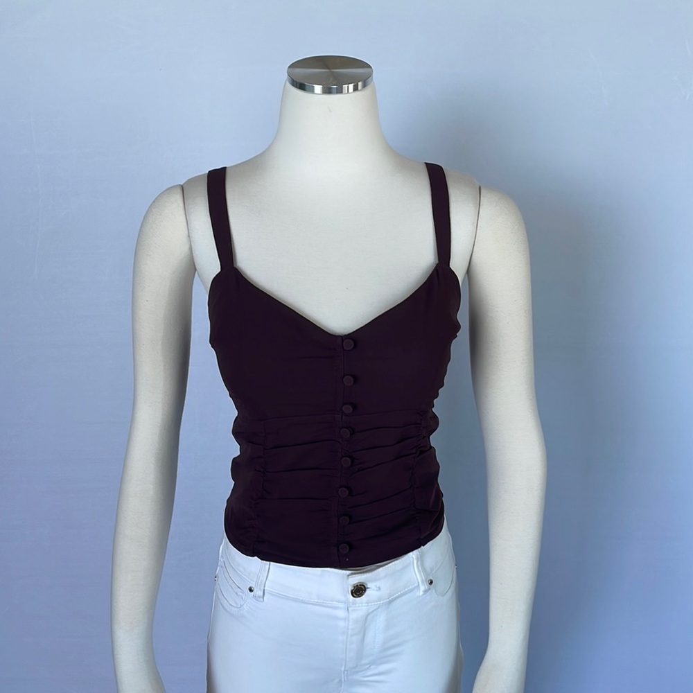 NWT Abercrombie Top Chocolate Brown Small